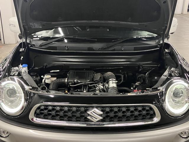 クロスビー ハイブリッドMZ ターボ デュアルセンサーブレーキサポート 誤発進抑制機能 車線逸脱警報 シートヒーター 純正ナビ BTオーディオ フルセグTV DVD ETC クルコン パドルシフト パーキングセンサー 後席テーブル スマートキー LEDライト 純正16AW(21枚目)