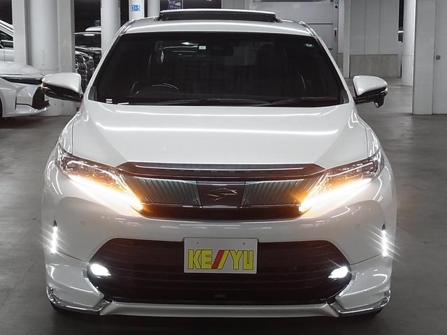 ハリアー プレミアムメタルアンドレザーパッケージ 4WD ワンオーナー TRDフルエアロ ムーンルーフ ケンウッド9インチナビ 本革メモリーシート ベンチレーション セーフティセンス ETC パワーバックドア バックカメラ BTオーディオ クリアランスソナー LEDランプ(6枚目)