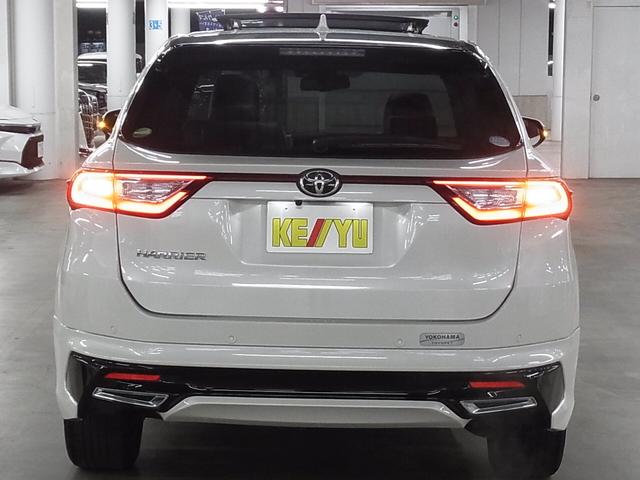 ハリアー プレミアムメタルアンドレザーパッケージ 4WD ワンオーナー TRDフルエアロ ムーンルーフ ケンウッド9インチナビ 本革メモリーシート ベンチレーション セーフティセンス ETC パワーバックドア バックカメラ BTオーディオ クリアランスソナー LEDランプ(7枚目)