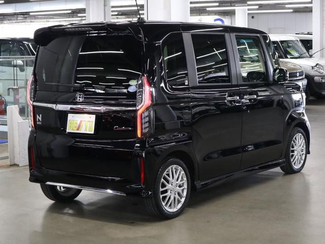 N-BOXカスタム Lターボ ホンダセンシング ETC 純正8インチナビ シートヒーター 両側パワースライド バックカメラ BTオーディオ フルセグ スマートキー パドルシフト オートリトラミラー パーキングセンサー LEDランプ(3枚目)