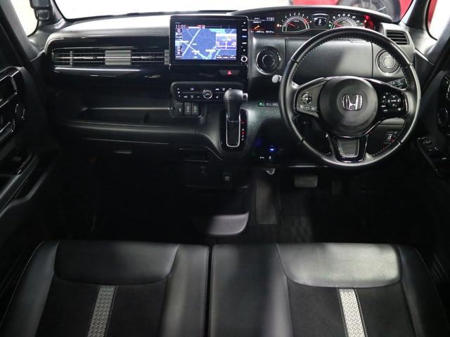 N-BOXカスタム Lターボ ホンダセンシング ETC 純正8インチナビ シートヒーター 両側パワースライド バックカメラ BTオーディオ フルセグ スマートキー パドルシフト オートリトラミラー パーキングセンサー LEDランプ(4枚目)