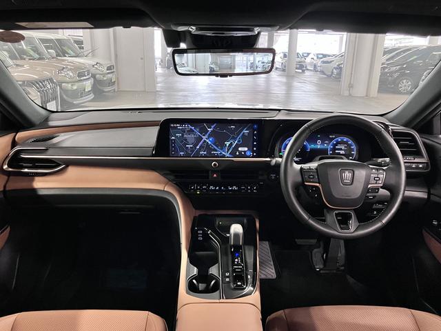 クラウンスポーツ Z 4WD 内装/サンドブラウン モデリスタフルエアロ パノラマルーフ アドバンストパーク パノラミックビュー デジタルミラー HUD 12.3インチナビ ETC2.0 本革 ベンチレーション ステアヒーター パワーバックドア おくだけ充電 AC1500W(4枚目)