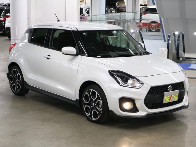 スイフトスポーツ ベースグレード ターボ 6MT デュアルセンサーブレーキサポート BSM 純正8インチナビ シートヒーター BTオーディオ フルセグTV CD・DVD ETC パーキングセンサー LEDライト 純正17AW スマートキー スペアキー(5枚目)