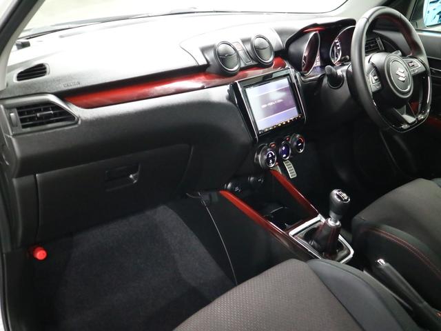 スイフトスポーツ ベースグレード ターボ 6MT デュアルセンサーブレーキサポート BSM 純正8インチナビ シートヒーター BTオーディオ フルセグTV CD・DVD ETC パーキングセンサー LEDライト 純正17AW スマートキー スペアキー(23枚目)