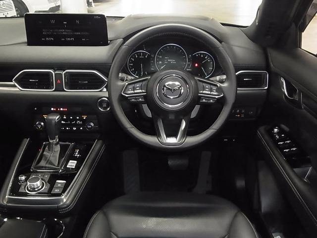CX-8 25S スポーツアピアランス HUD 360°ビュー BSM レーダークルーズ ETC メモリー付レザーシート ベンチレーション 前後席シート・ステアヒーター パワーバックドア ワイヤレス充電 純正ナビ パーキングセンサー LEDランプ(11枚目)