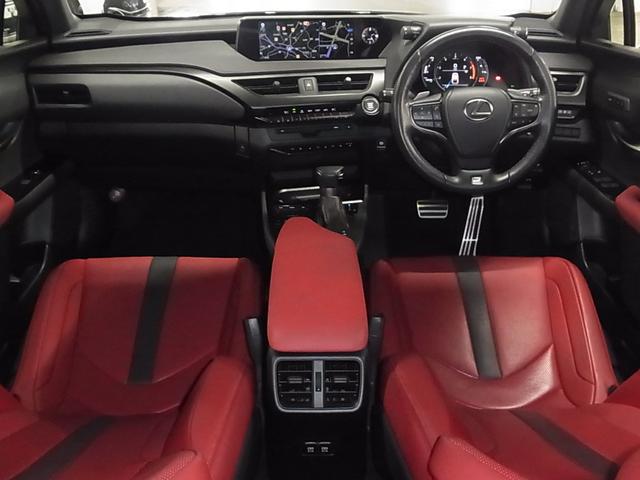 UX UX200 Fスポーツ ワンオーナー BSM・PKSB 本革メモリーシート ベンチレーション ステアヒーター 純正10.3インチナビ セーフティシステム+ ETC2.0 パワーバックドア バックカメラ ブルーレイ クリーナー付三眼LED(4枚目)