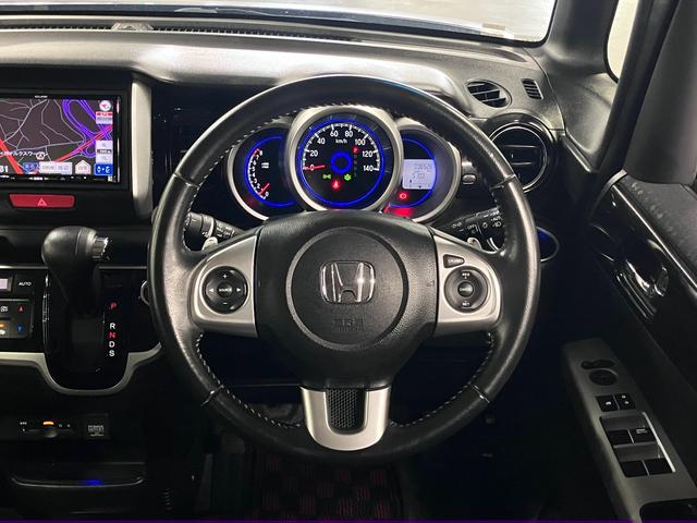 N-BOXカスタム G・ターボLパッケージ 両側パワースライド ETC イクリプスナビ バックカメラ CD・DVD再生 フルセグTV スマートキー クルーズコントロール パドルシフト 後席テーブル・サンシェード オートリトラミラー HIDランプ(11枚目)