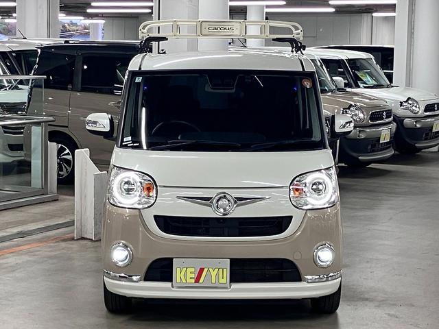 ムーヴキャンバス Gブラックインテリアリミテッド SAIII 寒冷地仕様 ルーフキャリア パノラマモニター スマートアシストIII ETC シートヒーター 両側パワースライド 純正ナビ BTオーディオ フルセグTV スマートキー 置きラクボックス LEDランプ(6枚目)