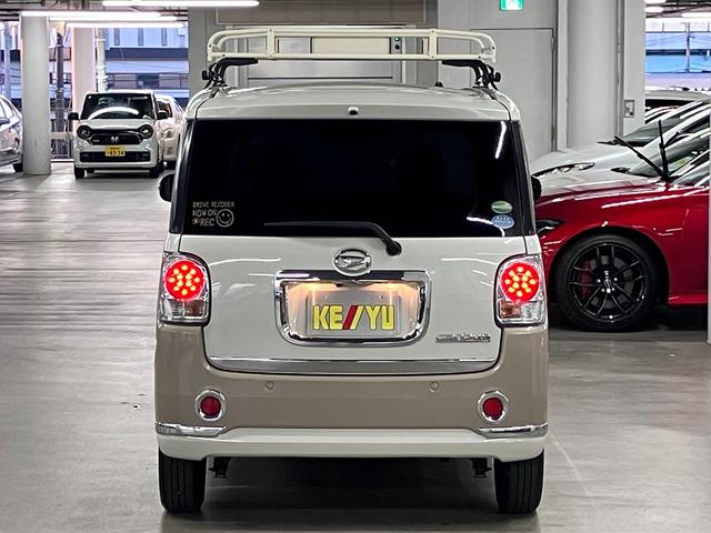 ムーヴキャンバス Gブラックインテリアリミテッド SAIII 寒冷地仕様 ルーフキャリア パノラマモニター スマートアシストIII ETC シートヒーター 両側パワースライド 純正ナビ BTオーディオ フルセグTV スマートキー 置きラクボックス LEDランプ(7枚目)