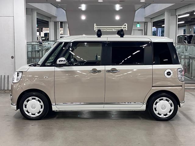 ムーヴキャンバス Gブラックインテリアリミテッド SAIII 寒冷地仕様 ルーフキャリア パノラマモニター スマートアシストIII ETC シートヒーター 両側パワースライド 純正ナビ BTオーディオ フルセグTV スマートキー 置きラクボックス LEDランプ(10枚目)