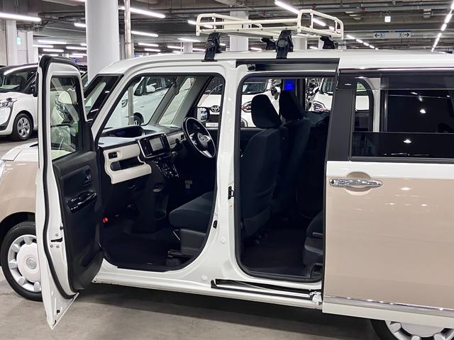 ムーヴキャンバス Gブラックインテリアリミテッド SAIII 寒冷地仕様 ルーフキャリア パノラマモニター スマートアシストIII ETC シートヒーター 両側パワースライド 純正ナビ BTオーディオ フルセグTV スマートキー 置きラクボックス LEDランプ(22枚目)