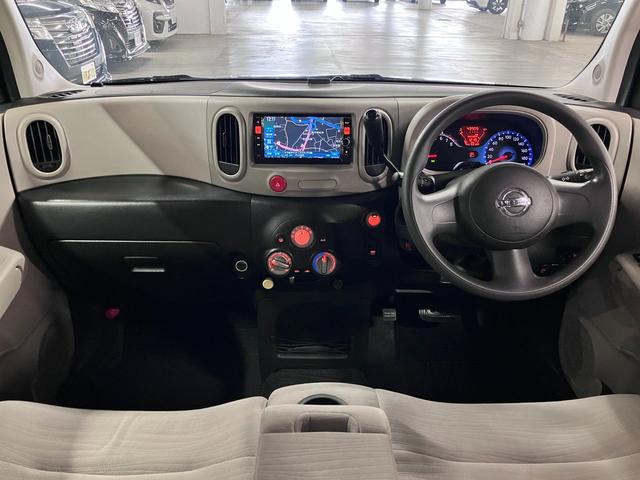 キューブ 15X ETC 純正ナビ CD・DVD Bluetoothオーディオ フルセグTV ミュージックサーバー インテリキー 電動格納ドアミラー アイドリングストップ ヘッドライトレベライザー マニュアルエアコン(4枚目)