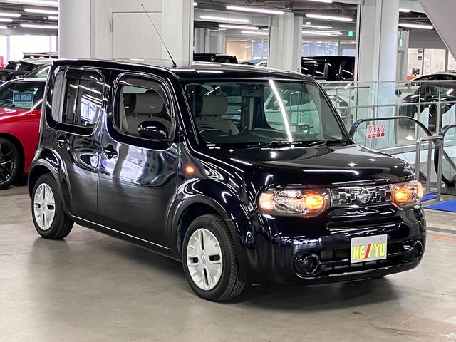 キューブ 15X ETC 純正ナビ CD・DVD Bluetoothオーディオ フルセグTV ミュージックサーバー インテリキー 電動格納ドアミラー アイドリングストップ ヘッドライトレベライザー マニュアルエアコン(5枚目)