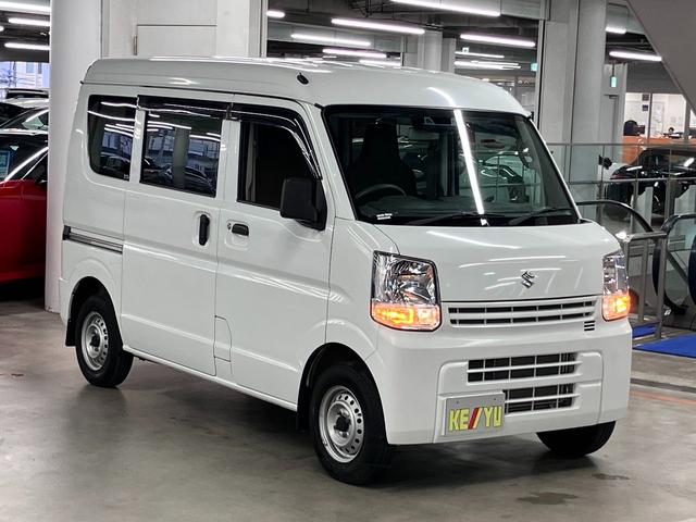 エブリイ PC ハイルーフ デュアルカメラブレーキサポート 車線逸脱警報 ハイビームアシスト リアパーキングセンサー 両側スライドドア AM・FMラジオ キーレスエントリー オーバーヘッドシェルフ ヘッドライトレベライザー(5枚目)