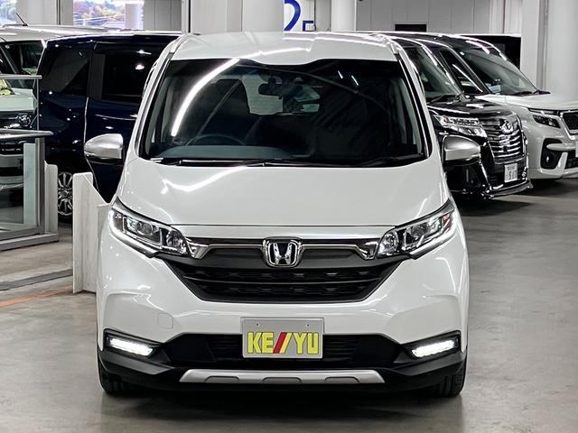 フリードハイブリッド ハイブリッド・クロスターホンダセンシング 衝突軽減ブレーキ 車線逸脱警報 アダプティブクルーズ ETC 純正9インチナビ 両側パワースライド バックカメラ BTオーディオ フルセグTV USB スマートキー オートリトラミラー LEDランプ(6枚目)