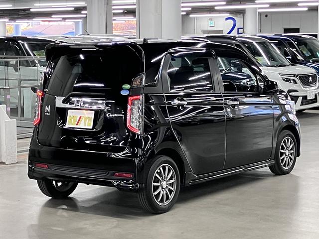 N-WGNカスタム G・ターボパッケージ あんしんパッケージ/衝突軽減ブレーキ 純正8インチナビ バックカメラ BTオーディオ フルセグTV CD・DVD ETC クルーズコントロール パドルシフト 革調コンビシート プラズマクラスター スマートキー HIDライト 純正14AW(3枚目)