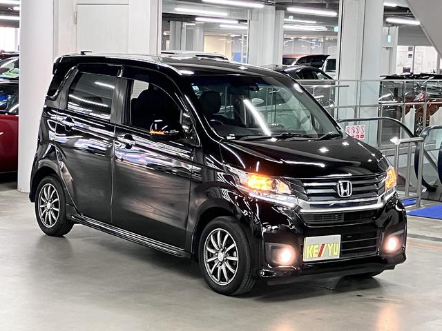 N-WGNカスタム G・ターボパッケージ あんしんパッケージ/衝突軽減ブレーキ 純正8インチナビ バックカメラ BTオーディオ フルセグTV CD・DVD ETC クルーズコントロール パドルシフト 革調コンビシート プラズマクラスター スマートキー HIDライト 純正14AW(5枚目)