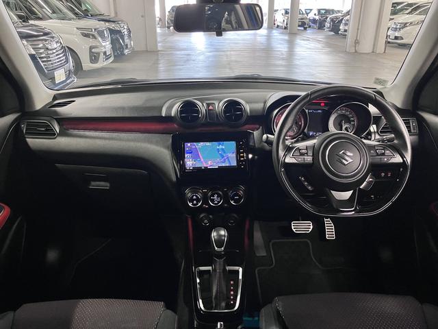 スイフトスポーツ ベースグレード　セーフティパッケージ　全方位モニター　シートヒーター　誤発進抑制機能　アダプティブクルーズ　純正ナビ　ＢＴオーディオ　フルセグＴＶ　ＣＤ・ＤＶＤ　ＵＳＢ端子　ＥＴＣ　パドルシフト　スマートキー　ＬＥＤライト　純正１７ＡＷ（4枚目）