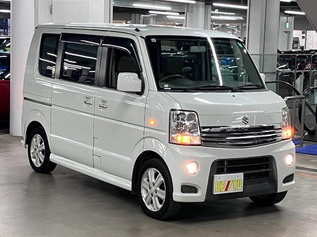 エブリイワゴン PZターボスペシャル オートステップ 両側パワースライドドア ETC ケンウッドナビ バックカメラ CD・DVD TV USB端子 キーレスエントリー 電動格納ドアミラー オートエアコン HIDヘッドランプ 純正14AW(4枚目)