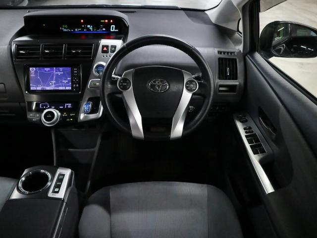 プリウスアルファ G ワンオーナー 寒冷地仕様 純正ナビ バックカメラ CD・DVD再生 Bluetoothオーディオ フルセグTV ETC クルーズコントロール スマートキー 電動格納ドアミラー オートエアコン ウォッシャー付LED 純正16AW(11枚目)