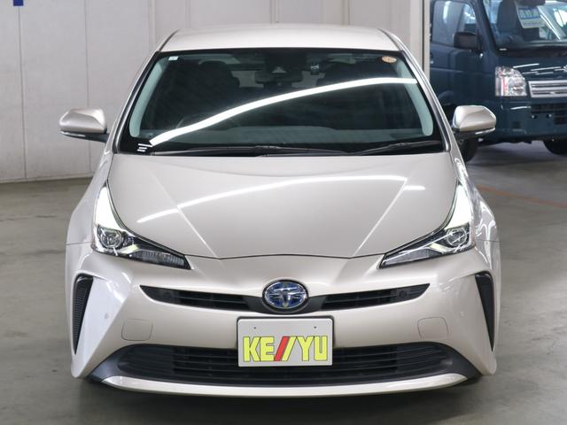 プリウス S 衝突軽減ブレーキ 車線逸脱警報 オートハイビーム レーダークルーズ ETC 純正ナビ バックカメラ BTオーディオ TV スマートキー 電動格納ドアミラー クリアランスソナー LEDランプ 15AW(6枚目)