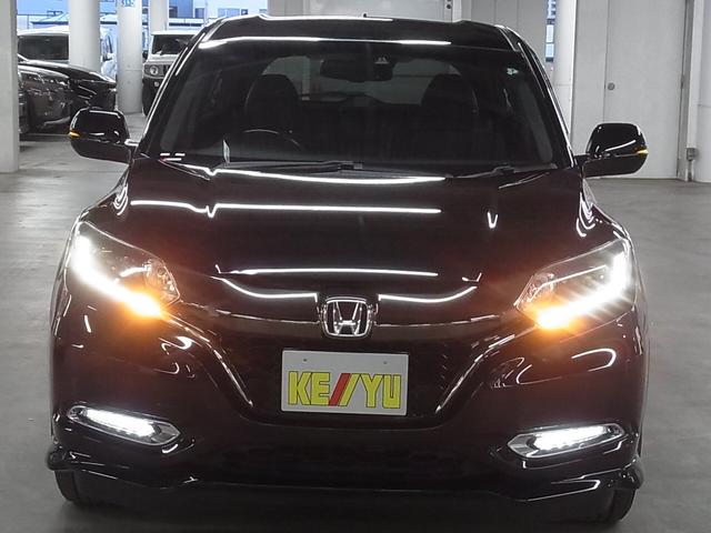 ヴェゼル ハイブリッドＲＳ・ホンダセンシング　寒冷地仕様　衝突軽減ブレーキ　車線逸脱警報　アダプティブクルーズ　パドルシフト　ＥＴＣ　アルパイン８型ナビ　シートヒーター　バックカメラ　ＢＴオーディオ　フルセグ　スマートキー　オートリトラミラー　ＬＥＤランプ（6枚目）