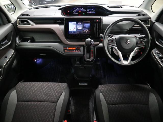 ソリオバンディット ハイブリッドＳＶ　全方位モニター付メーカー９型ナビ　ＨＵＤ　デュアルカメラブレーキサポート　車線逸脱警報　パーキングセンサー　アダプティブクルーズ　パドルシフト　ＥＴＣ　シートヒーター　両側電動スライド　ＢＴオーディオ（4枚目）