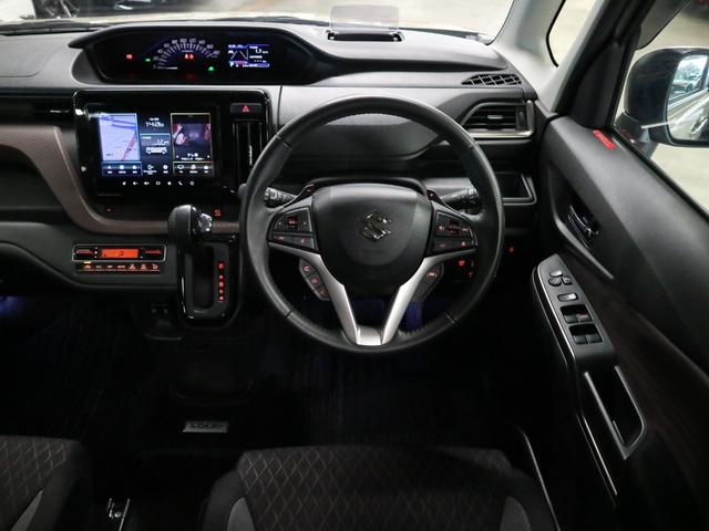 ソリオバンディット ハイブリッドＳＶ　全方位モニター付メーカー９型ナビ　ＨＵＤ　デュアルカメラブレーキサポート　車線逸脱警報　パーキングセンサー　アダプティブクルーズ　パドルシフト　ＥＴＣ　シートヒーター　両側電動スライド　ＢＴオーディオ（11枚目）