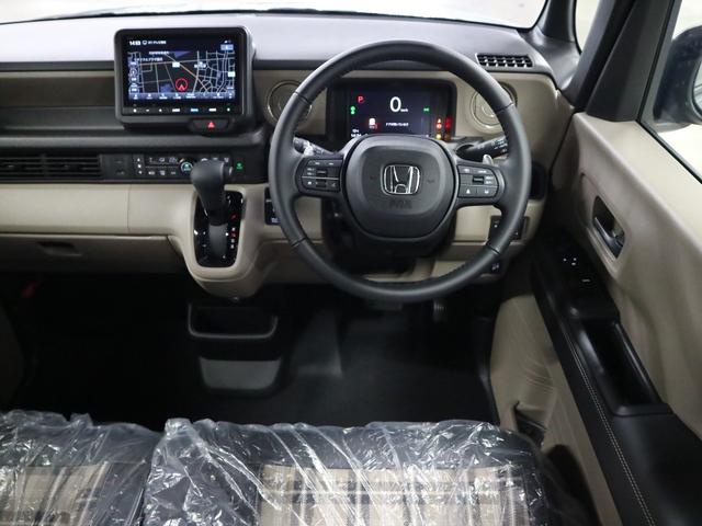 N-BOXジョイ ターボ 届け出済み未使用車 ホンダセンシング 誤発進抑制機能 純正8インチナビ 専用チェック柄撥水シート シートヒーター 両側電動スライド バックカメラ BTオーディオ フルセグTV USB端子 パドルシフト パーキングセンサー LEDライト オートリトラミラー(11枚目)