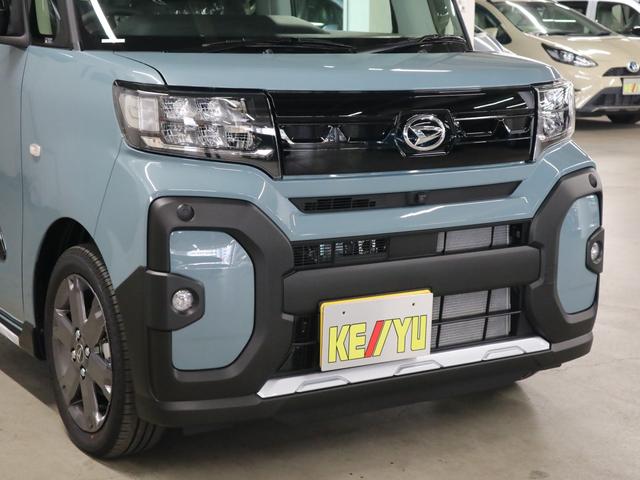 タント ファンクロスターボ　届け出済み未使用車　スマートアシスト　スマートクルーズパック　パノラマモニター　新品ナビ取付　ＥＴＣ　シートヒーター　両側電動スライド　誤発進抑制機能　追従クルコン　コーナーセンサー　後席テーブル＆サンシェード　ルーフレール　ＬＥＤライト（43枚目）