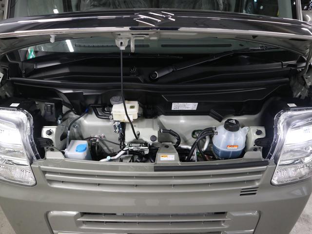 エブリイ ジョインターボ　ハイルーフ　ＣＶＴ　届け出済み未使用車　デュアルカメラブレーキサポート　誤発進抑制機能　車線逸脱警報　リヤパーキングセンサー　シートヒーター　ＵＳＢ端子　オーベーヘッドシェルフ　スマートキー　ＬＥＤライト　ハイビームアシスト　電動格納ミラー（46枚目）