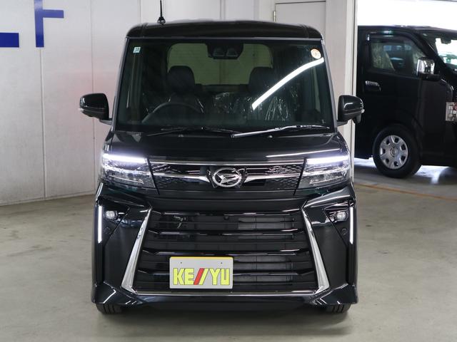 タント カスタムＲＳリミテッド　届出済未使用車　スマートアシスト　パノラマモニター　新品ナビ付　ＥＴＣ　シートヒーター　両側電動スライド　誤発進抑制機能　全車速追従クルコン　車線逸脱警報　コーナーセンサー　後席テーブル＆サンシェード　アダプティブＬＥＤ　純正１５ＡＷ（6枚目）