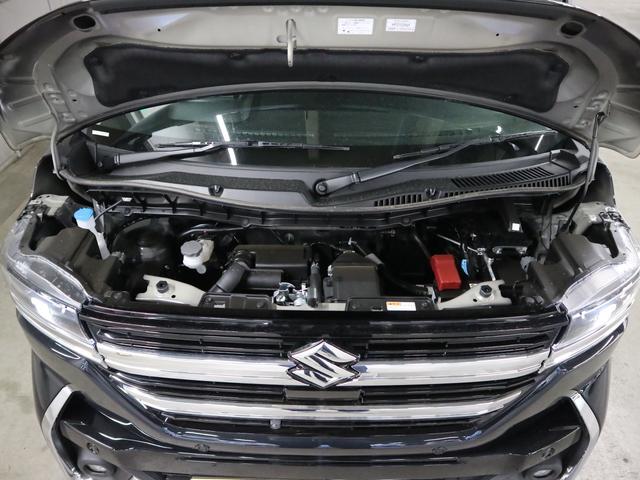 スペーシアカスタム ハイブリッドXSターボ 届出済未使用車 誤発進抑制機能 デュアルセンサーブレーキサポートII 全方位モニター付9インチナビ HUD シート&ステアヒーター 両側電動スライド パドルシフト オットマン サーキュレーター フルセグ BTオーディオ LEDライト(53枚目)