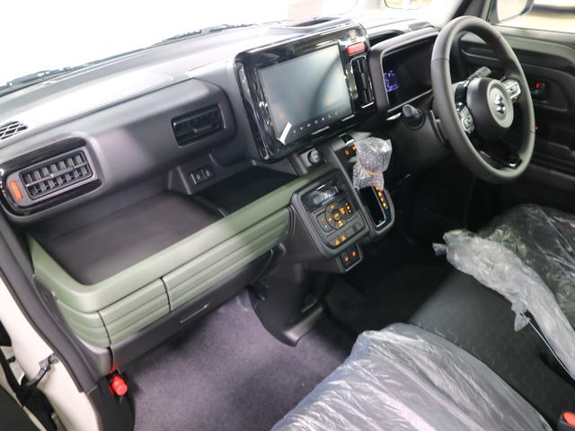 スペーシアギア ハイブリッドＸＺターボ　届け出済み未使用車　ＤＳＢＳＩＩ　全方位モニター付メモリーナビ　ＨＵＤ　シート＆ステアヒーター　オットマン　両側電動スライド　ＢＴオーディオ　フルセグＴＶ　スリムサーキュレーター　後席テーブル＆サンシェード　ＬＥＤライト　ルーフレール（23枚目）