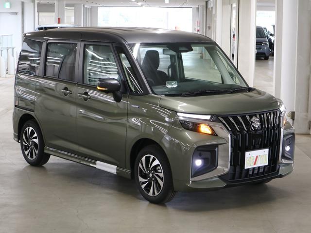 ソリオバンディット ハイブリッドMV デュアルセンサーブレーキサポートII 全方位モニター付メーカー9インチナビ HUD BSM シートヒーター 両側電動スライド BTオーディオ フルセグ スリムサーキュレーター 誤発進抑制機能 追従クルコン パーキングセンサー LEDライト(5枚目)