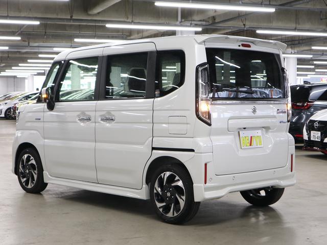 スペーシアカスタム ハイブリッドXSターボ 届出済未使用車 誤発進抑制機能 デュアルセンサーブレーキサポートII 全方位モニター付9インチナビ HUD シート&ステアヒーター 両側電動スライド パドルシフト オットマン サーキュレーター フルセグ BTオーディオ LEDライト(8枚目)