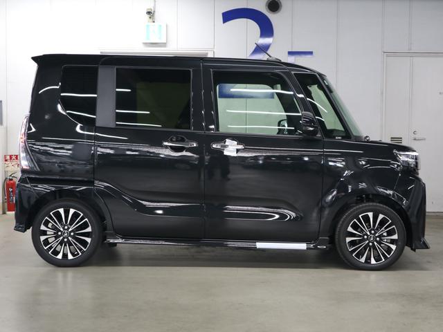 タント カスタムRSリミテッド 届出済未使用車 スマートアシスト パノラマモニター 新品ナビ付 ETC シートヒーター 両側電動スライド 誤発進抑制機能 全車速追従クルコン 車線逸脱警報 コーナーセンサー 後席テーブル&サンシェード アダプティブLED 純正15AW(9枚目)