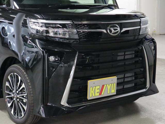 タント カスタムRSリミテッド 届出済未使用車 スマートアシスト パノラマモニター 新品ナビ付 ETC シートヒーター 両側電動スライド 誤発進抑制機能 全車速追従クルコン 車線逸脱警報 コーナーセンサー 後席テーブル&サンシェード アダプティブLED 純正15AW(37枚目)