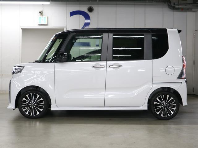 タント カスタムRSリミテッド 届出済未使用車 スマートアシスト パノラマモニター 新品ナビ付 ETC シートヒーター 両側電動スライド 誤発進抑制機能 全車速追従クルコン 車線逸脱警報 コーナーセンサー 後席テーブル&サンシェード アダプティブLED 純正15AW(10枚目)