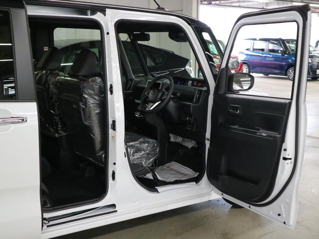 タント カスタムRSリミテッド 届出済未使用車 スマートアシスト パノラマモニター 新品ナビ付 ETC シートヒーター 両側電動スライド 誤発進抑制機能 全車速追従クルコン 車線逸脱警報 コーナーセンサー 後席テーブル&サンシェード アダプティブLED 純正15AW(12枚目)