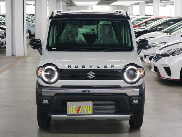 ハスラー タフワイルドターボ 届け出済み未使用車 全方位モニター付メーカー9インチナビ シートヒーター デュアルカメラブレーキサポート 追従クルコン パーキングセンサー BTオーディオ フルセグTV USB パドルシフト ルーフレール LEDライト(6枚目)