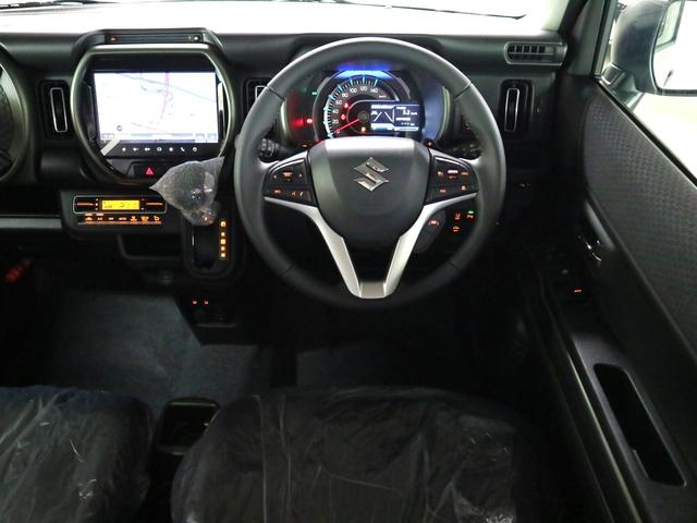 ハスラー タフワイルドターボ 届け出済み未使用車 全方位モニター付メーカー9インチナビ シートヒーター デュアルカメラブレーキサポート 追従クルコン パーキングセンサー BTオーディオ フルセグTV USB パドルシフト ルーフレール LEDライト(11枚目)