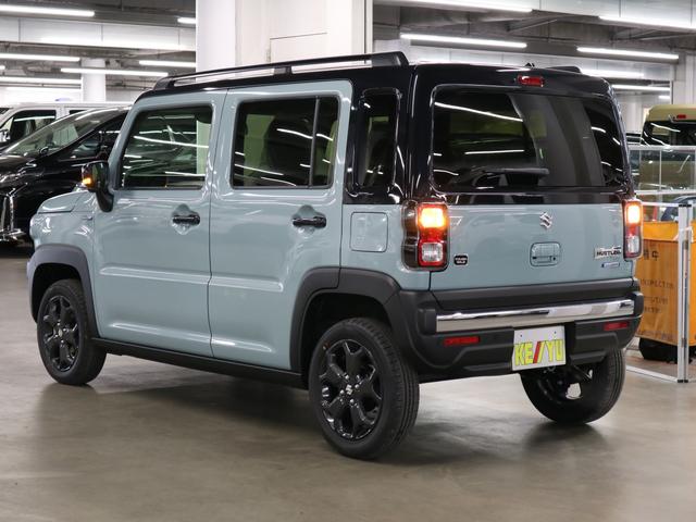 ハスラー タフワイルドターボ　届け出済み未使用車　全方位モニター付メーカー９インチナビ　シートヒーター　デュアルカメラブレーキサポート　追従クルコン　パーキングセンサー　ＢＴオーディオ　フルセグＴＶ　ＵＳＢ　パドルシフト　ルーフレール　ＬＥＤライト（8枚目）