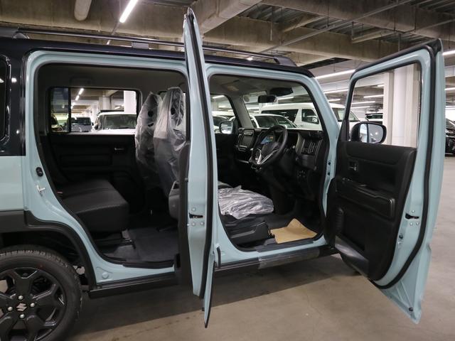 ハスラー タフワイルドターボ　届け出済み未使用車　全方位モニター付メーカー９インチナビ　シートヒーター　デュアルカメラブレーキサポート　追従クルコン　パーキングセンサー　ＢＴオーディオ　フルセグＴＶ　ＵＳＢ　パドルシフト　ルーフレール　ＬＥＤライト（12枚目）