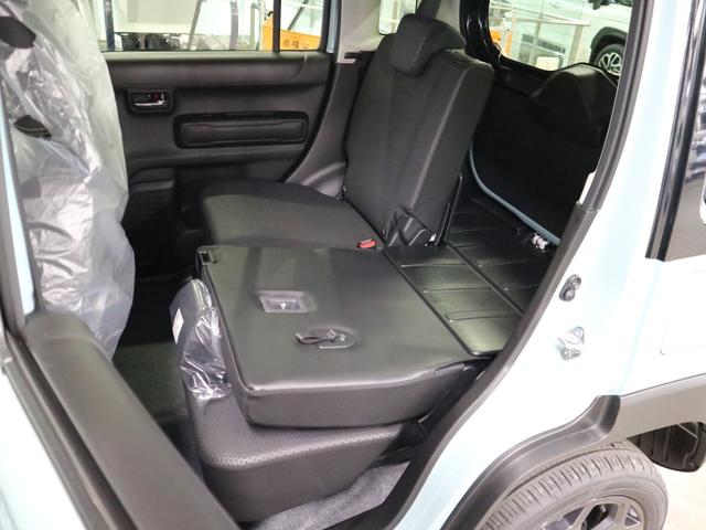 ハスラー タフワイルドターボ　届け出済み未使用車　全方位モニター付メーカー９インチナビ　シートヒーター　デュアルカメラブレーキサポート　追従クルコン　パーキングセンサー　ＢＴオーディオ　フルセグＴＶ　ＵＳＢ　パドルシフト　ルーフレール　ＬＥＤライト（19枚目）