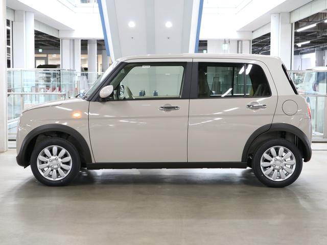 アルトラパン Ｘ　届出済未使用車　全方位モニター用カメラパッケージ　新品ナビ取付　シートヒーター　デュアルカメラブレーキサポート　誤発進抑制　車線逸脱警報　パーキングセンサー　ＢＴオーディオ　フルセグＴＶ　ＵＳＢ　ナノイーＸ　スマートキー　ＬＥＤライト　純正１４ＡＷ（10枚目）