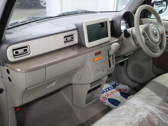 アルトラパン Ｘ　届出済未使用車　全方位モニター用カメラパッケージ　新品ナビ取付　シートヒーター　デュアルカメラブレーキサポート　誤発進抑制　車線逸脱警報　パーキングセンサー　ＢＴオーディオ　フルセグＴＶ　ＵＳＢ　ナノイーＸ　スマートキー　ＬＥＤライト　純正１４ＡＷ（16枚目）