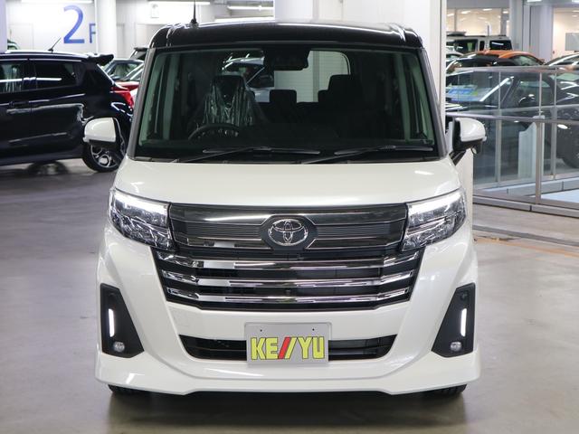 ルーミー カスタムG-T ターボ 登録済未使用車 コンフォートPKG パノラミックビューモニター 純正9インチディスプレイオーディオ シートヒーター&後席テーブル スマートアシスト 両側パワースライド BTオーディオ フルセグTV コーナーセンサー ADB・LEDライト(6枚目)