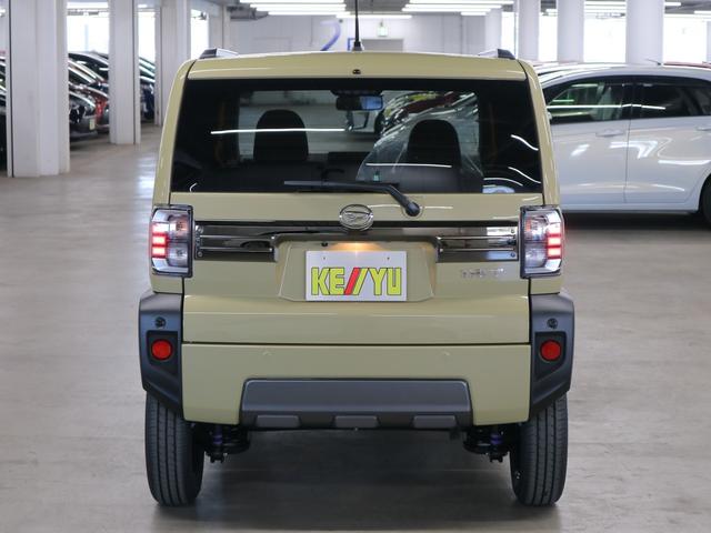 タフト Ｇターボ　ダーククロムベンチャー　届け出済み未使用車　新品ナビ取付　パノラマモニター　スカイフィールトップ　シートヒーター　スマートアシスト　前後誤発進抑制　全車速追従クルコン　レーンキープ　コーナーセンサー　ＵＳＢ端子　アダプティブＬＥＤ　ルーフレール（7枚目）