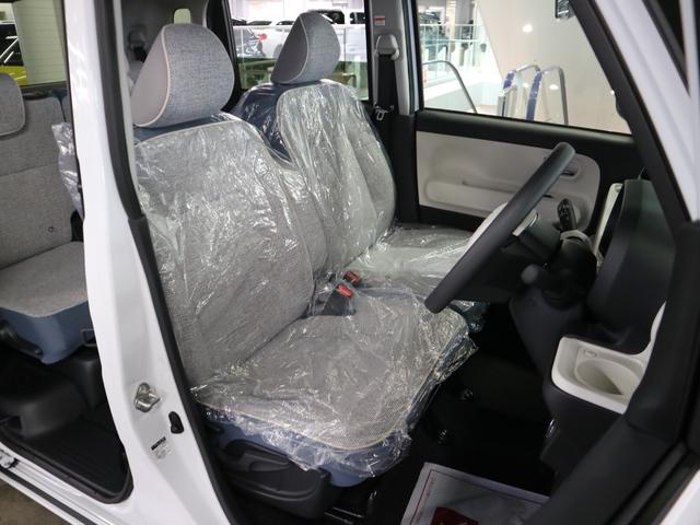 ムーヴキャンバス ストライプスＧターボ　届け出済み未使用車　パノラマモニター　新品ナビ　スマートアシスト　誤発進抑制　アダプティブクルーズ　車線逸脱警報　コーナーセンサー　両側電動スライド　シートヒーター　ホッとカップホルダー　後席置きラクＢＯＸ　ブレーキホールド　ＬＥＤライト（13枚目）